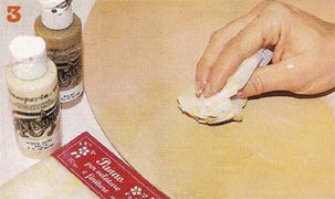 Декупаж часов. Шаг 3