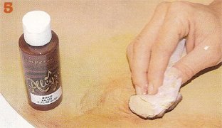 Декупаж часов. Шаг 5