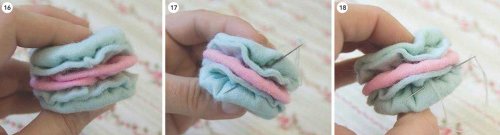 Macarons поделки из фетра. Шаги 16-18