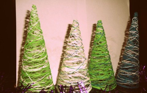 Tree of colored thread