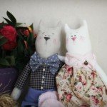 Милые котики в стиле Тильда