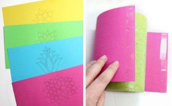 We are wrapped candle paper